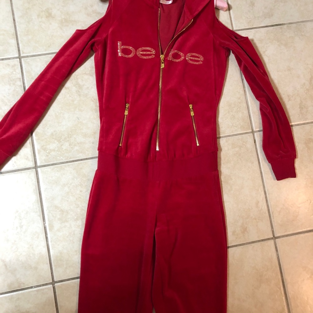 Bebe jumpsuit cold shoulder